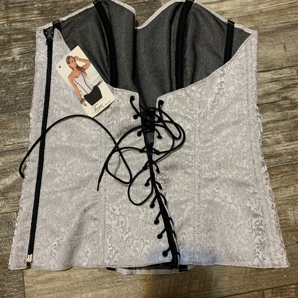 Womens grey corset - Picture 2 of 5